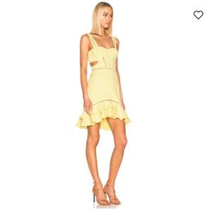 JONATHAN SIMKHAI Seersucker Gingham Cutout Mini Dress NWT